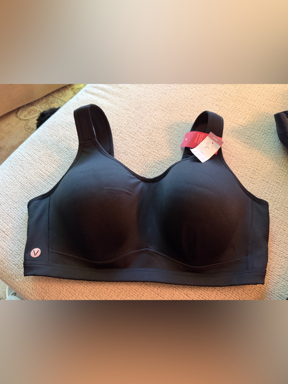 Livi Active Underwire Black Molded-Cup High Support Sports Bra NWT